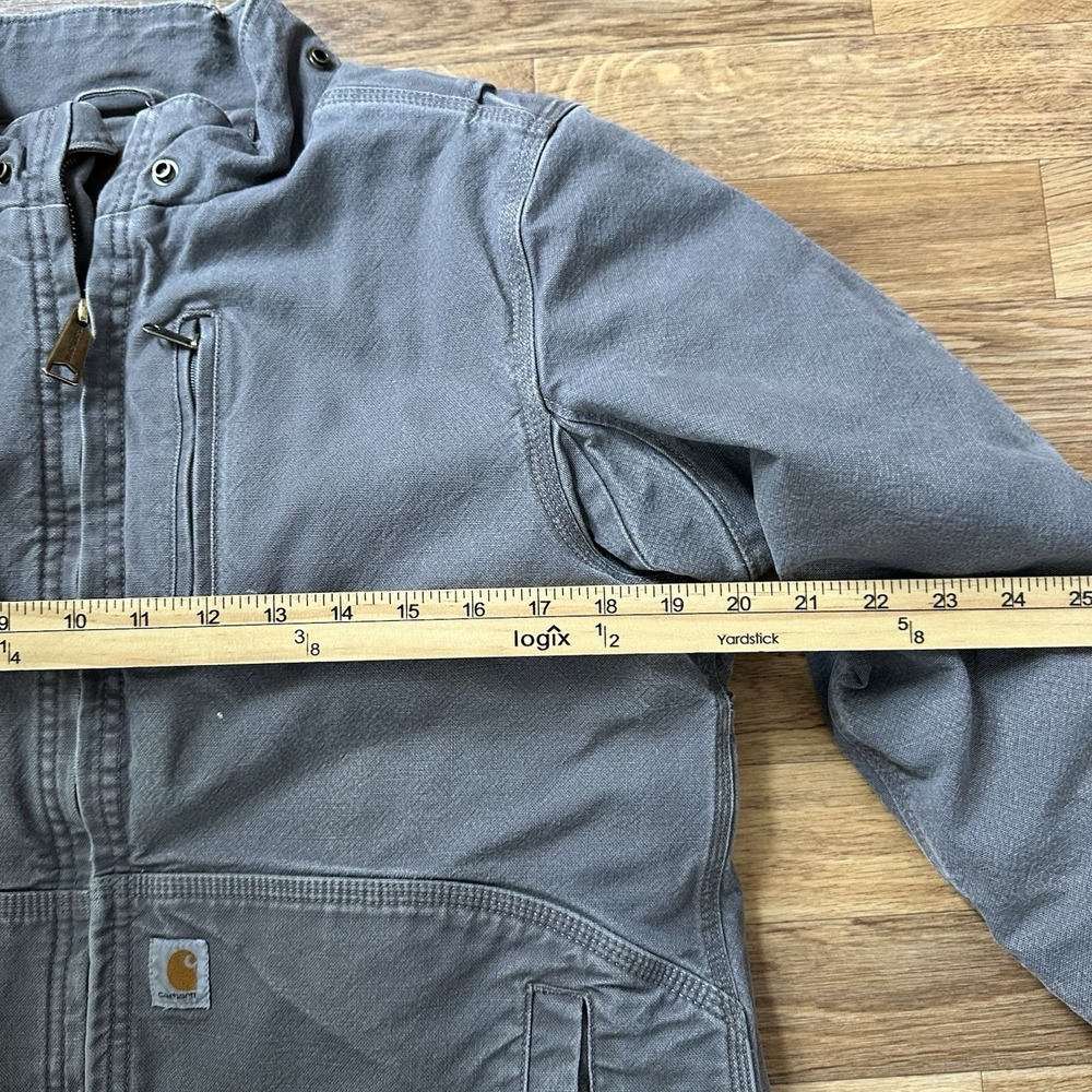 Carhartt Womens Full Swing Caldwell Sherpa Lined Jacket Size M Gray Workwear - Picture 10 of 12